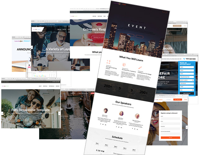 Odell Group Creative Agency, Responsive Landing Page Templates, Retina Ready, Personal and Business Landing Page Templates