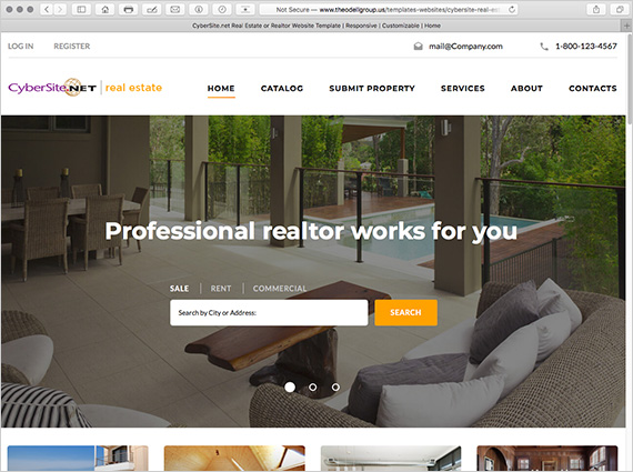 Real Estate Responsive Website template