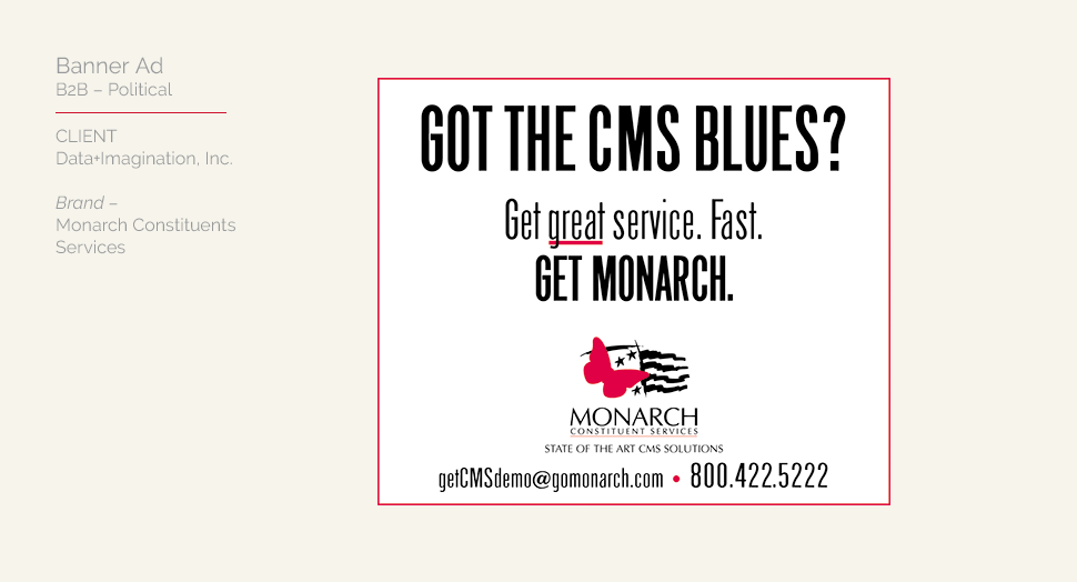 Monarch Constituent Services, Animated GIF Ad